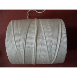 Tresse Polyamide Ø 2 mm, Blanche, 600 Mètres/kg, en Bobine de 2 kg