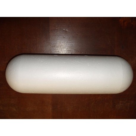 Flotteur Limite-Bains, Blanc, Longueur : 40 cm, Ø 12 cm, Trou Ø 33 mm