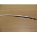 Mètre de Cable Acier Gainé, Blanc, Ø 3 mm, Fini Ø 5 mm